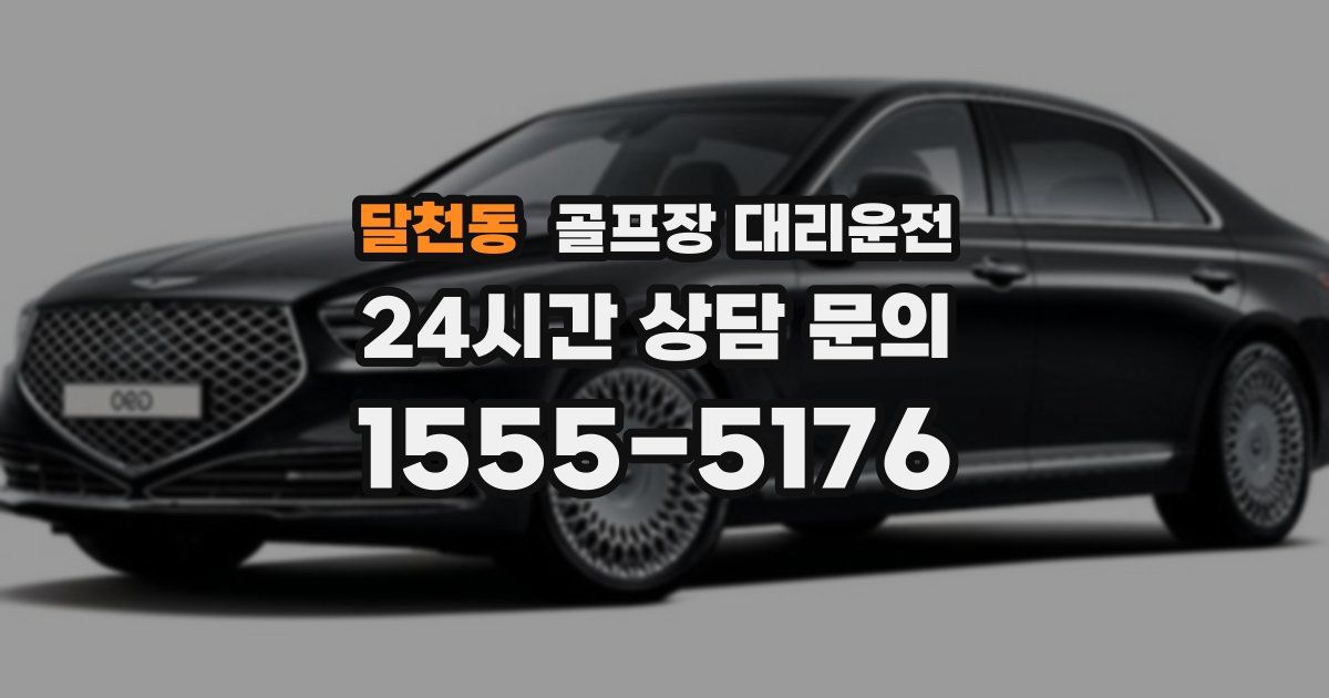 골프장 대리운전 서비스