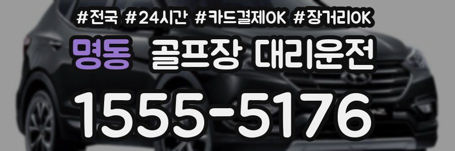 명동 골프장 대리운전