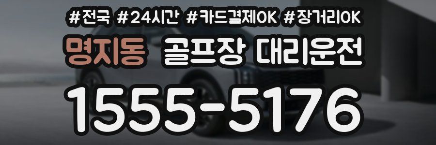 명지동 골프장 대리운전