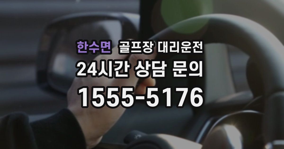 골프장 대리운전 서비스