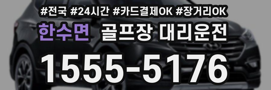 한수면 골프장 대리운전
