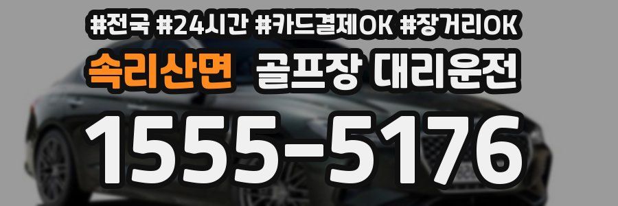 속리산면 골프장 대리운전