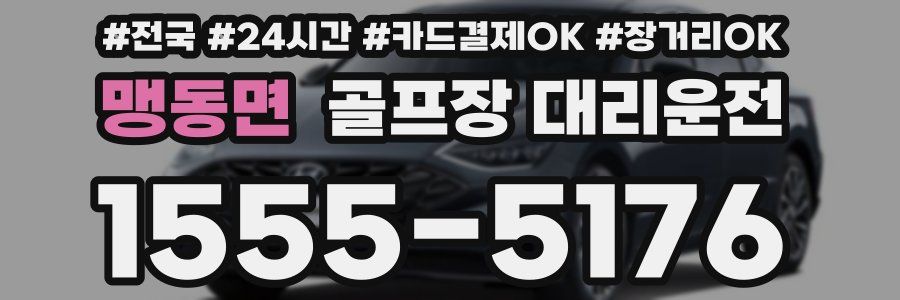 맹동면 골프장 대리운전