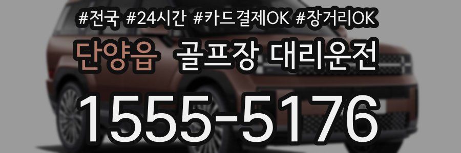 단양읍 골프장 대리운전