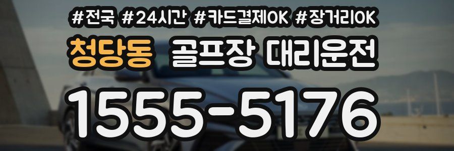 청당동 골프장 대리운전