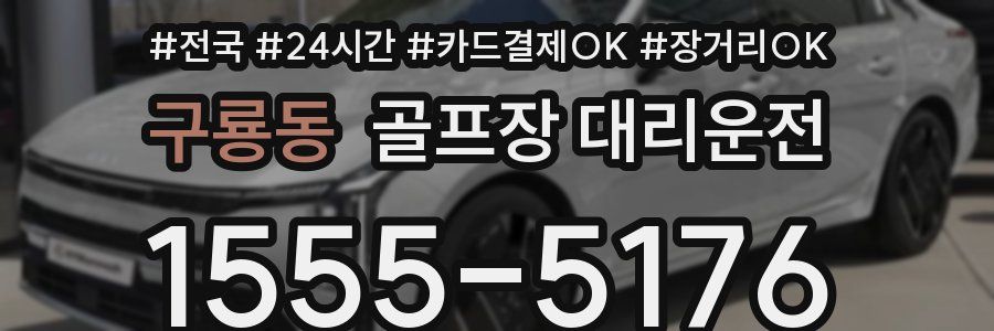 구룡동 골프장 대리운전