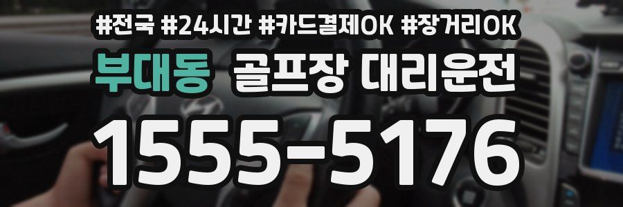 부대동 골프장 대리운전