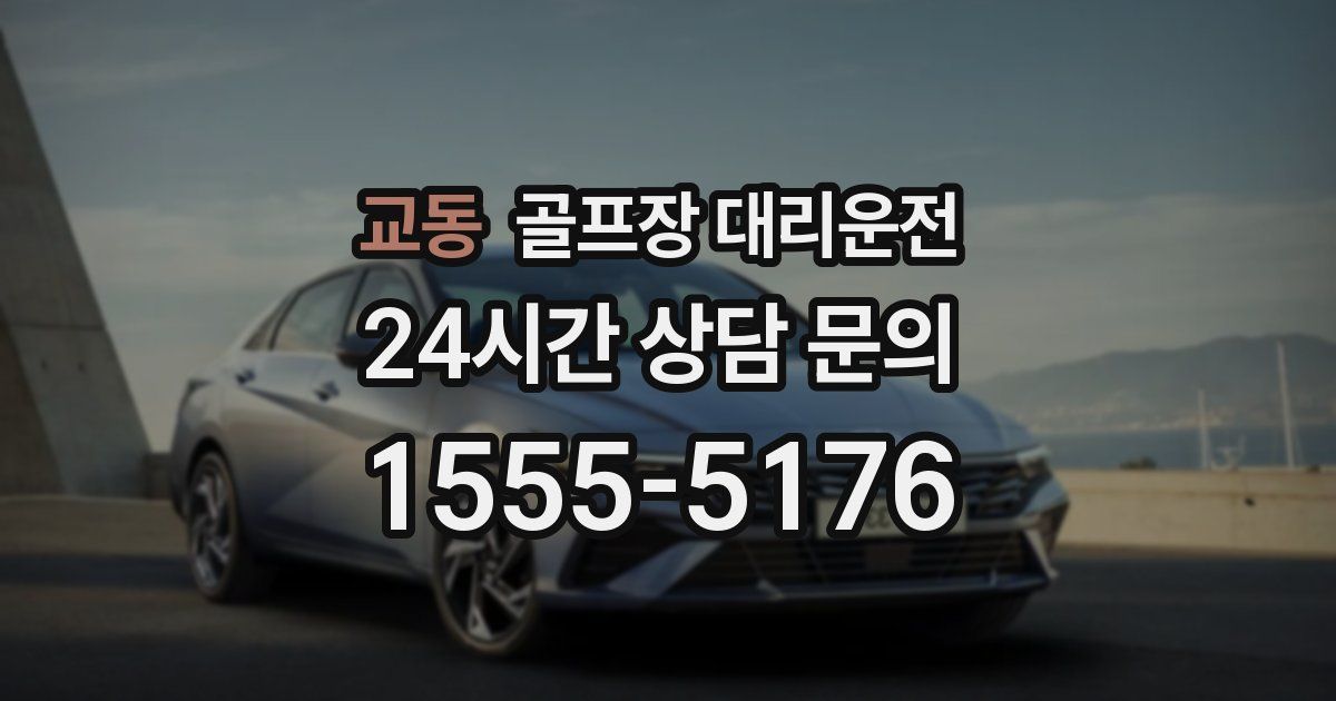 골프장 대리운전 서비스