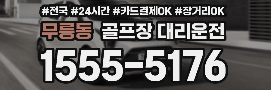 무릉동 골프장 대리운전