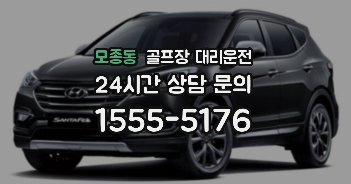 골프장 대리운전 서비스