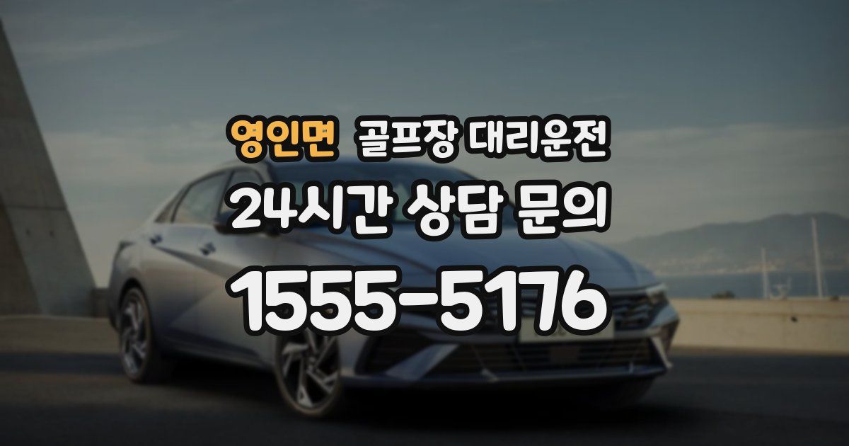 골프장 대리운전 서비스