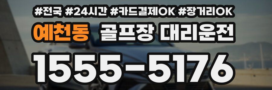 예천동 골프장 대리운전