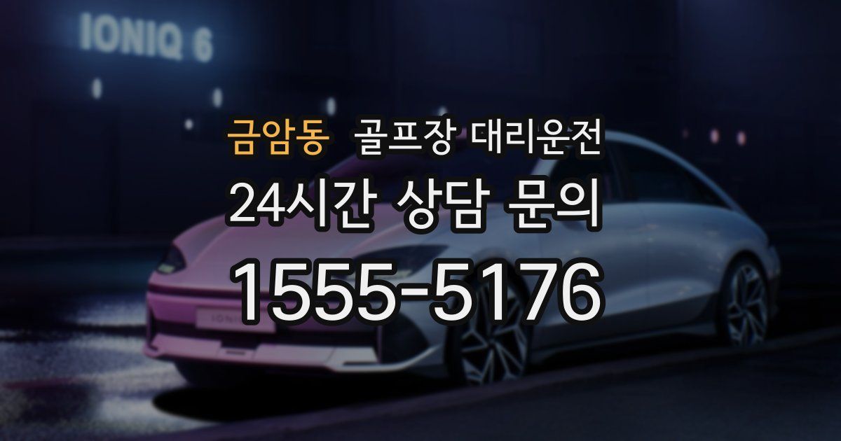 골프장 대리운전 서비스