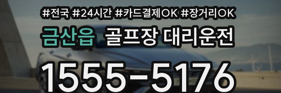 금산읍 골프장 대리운전