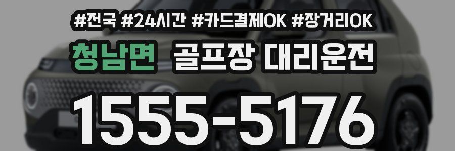 청남면 골프장 대리운전