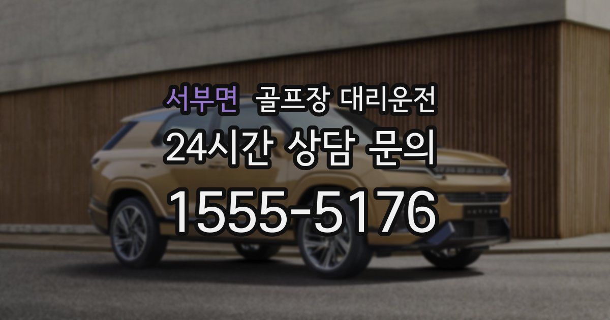 골프장 대리운전 서비스