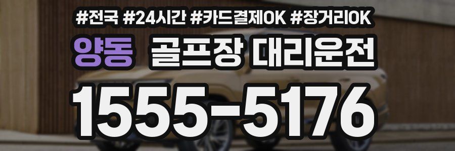 양동 골프장 대리운전