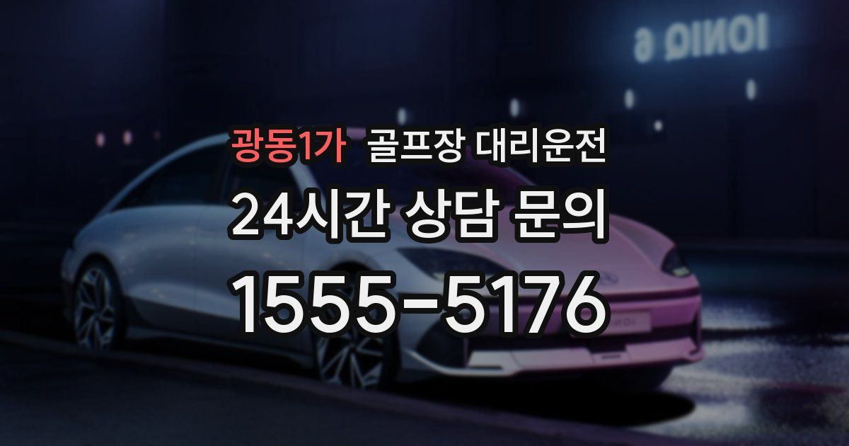 골프장 대리운전 서비스