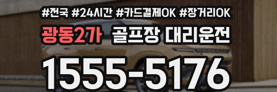 광동2가 골프장 대리운전