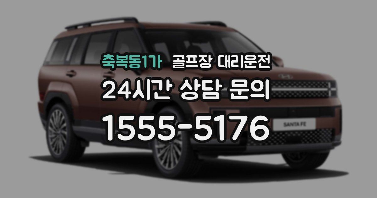 골프장 대리운전 서비스