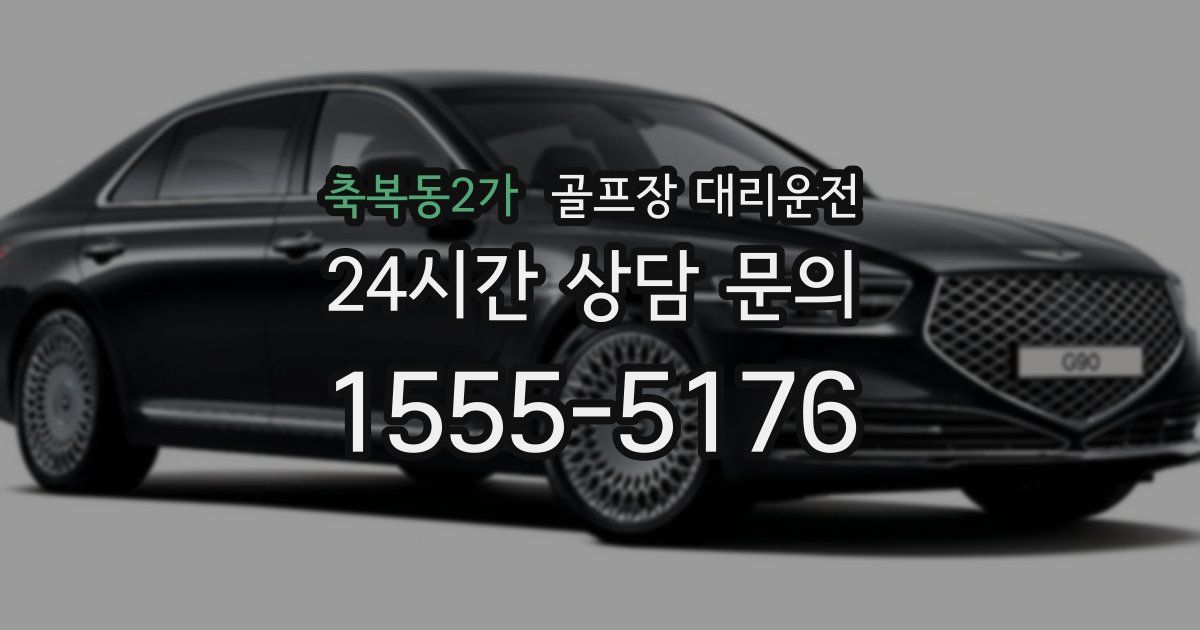 골프장 대리운전 서비스