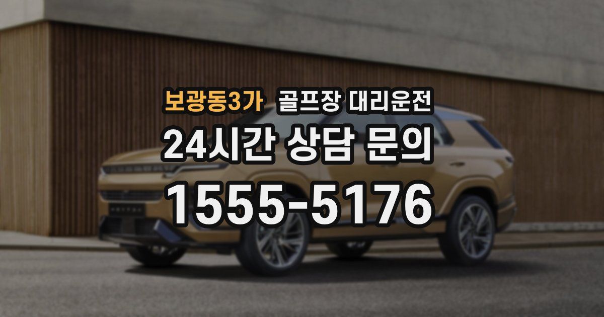 골프장 대리운전 서비스