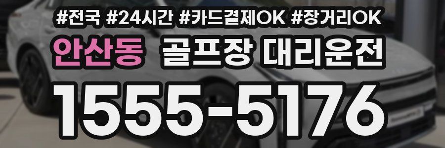 안산동 골프장 대리운전