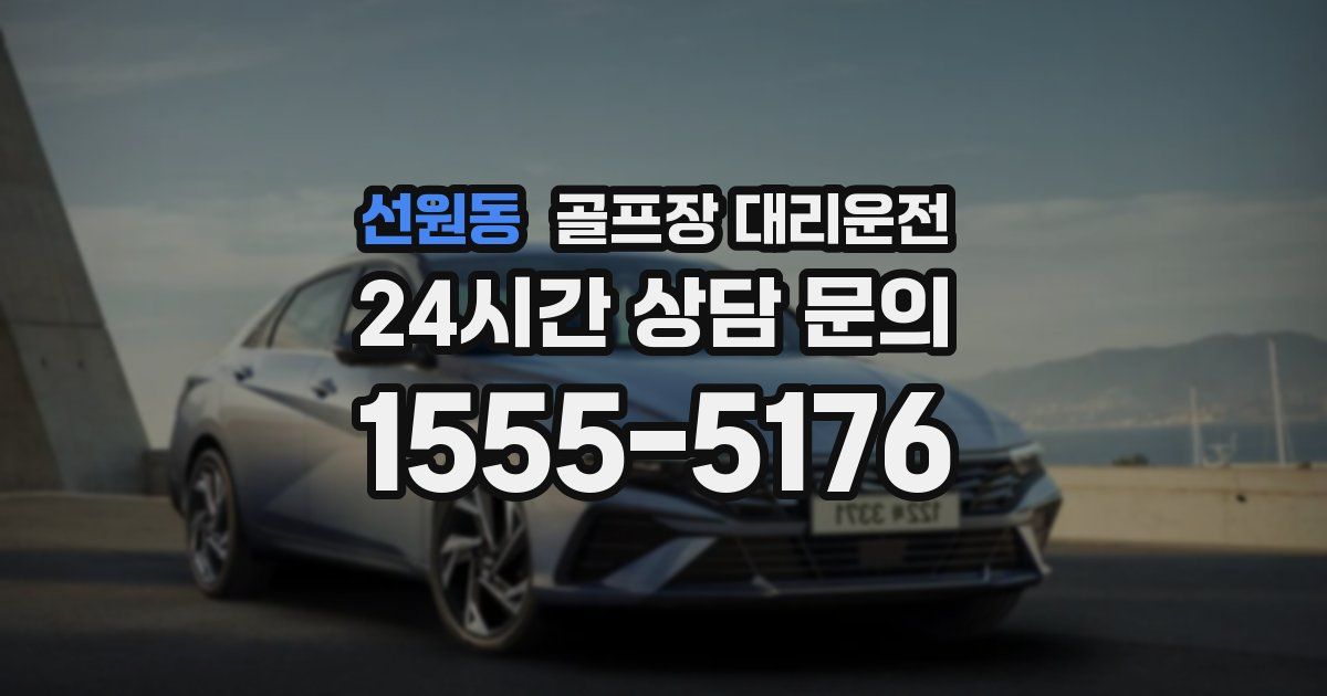 골프장 대리운전 서비스