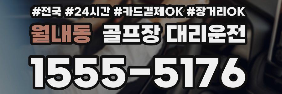 월내동 골프장 대리운전