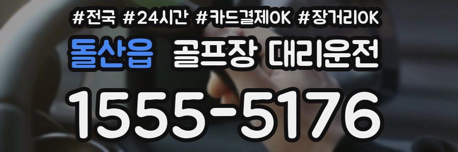 돌산읍 골프장 대리운전