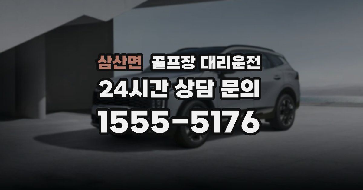 골프장 대리운전 서비스