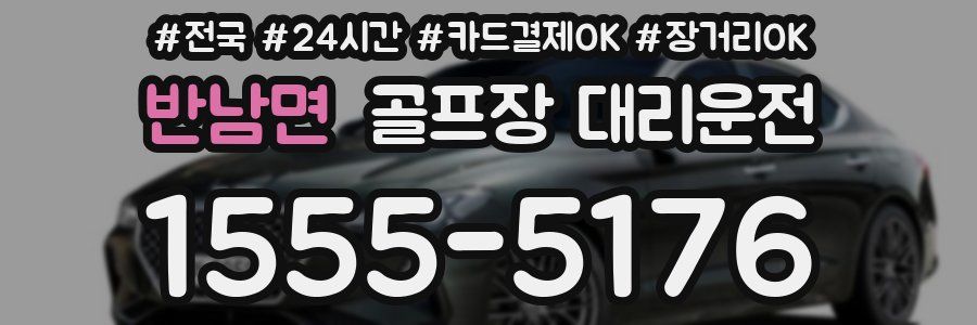 반남면 골프장 대리운전