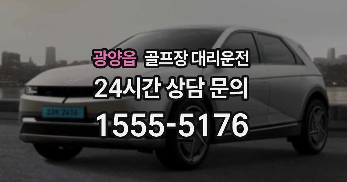 골프장 대리운전 서비스