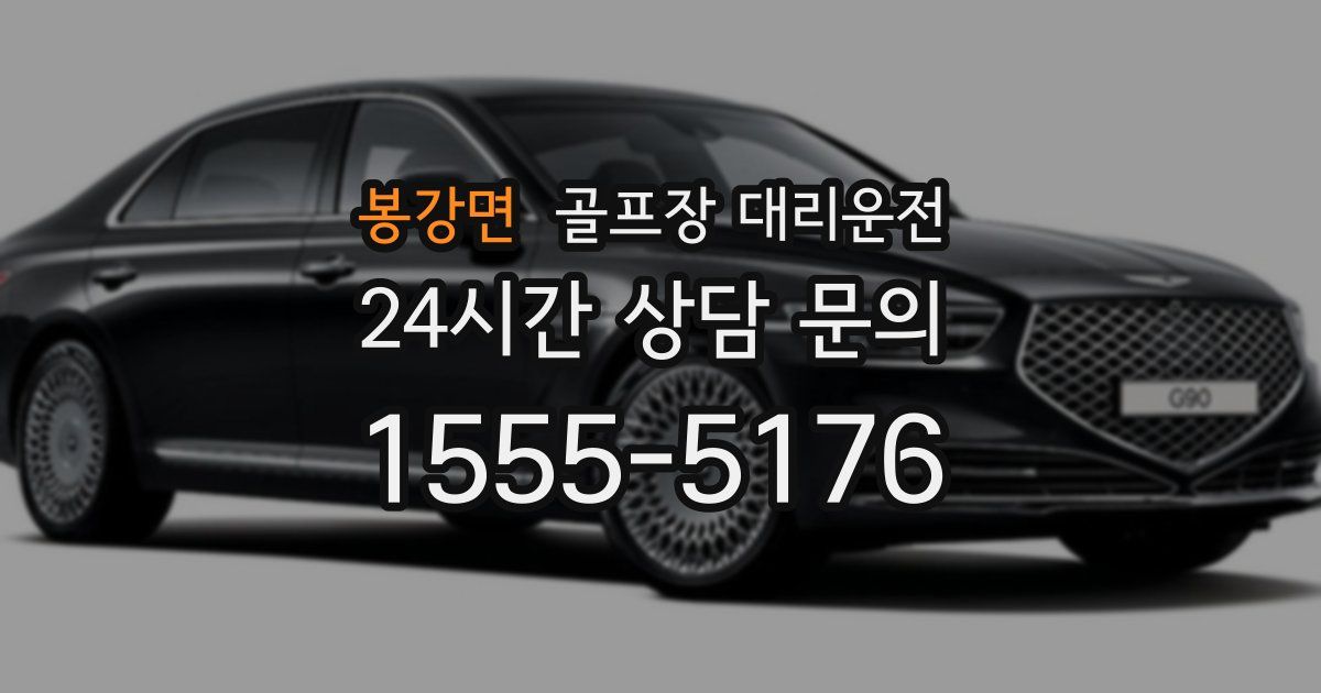 골프장 대리운전 서비스