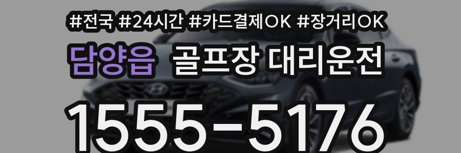 담양읍 골프장 대리운전