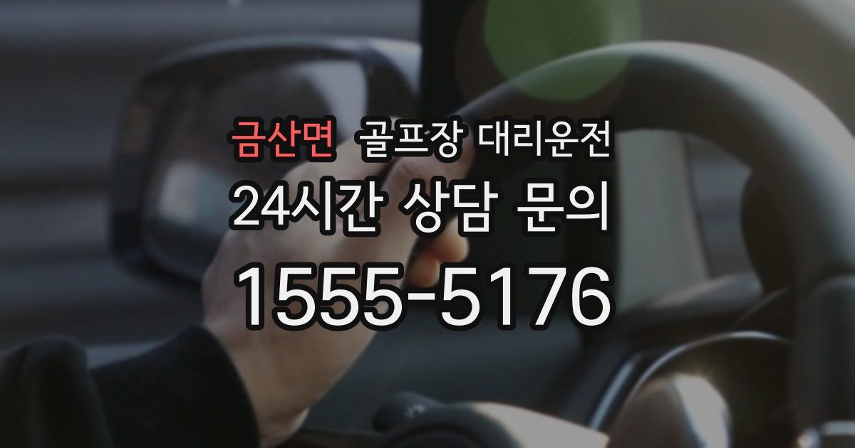 골프장 대리운전 서비스