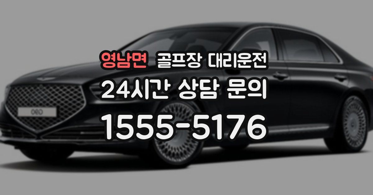 골프장 대리운전 서비스