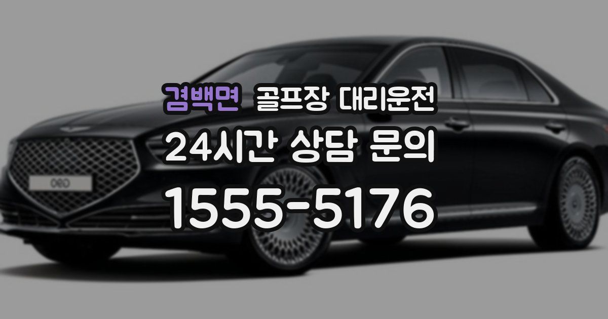 골프장 대리운전 서비스