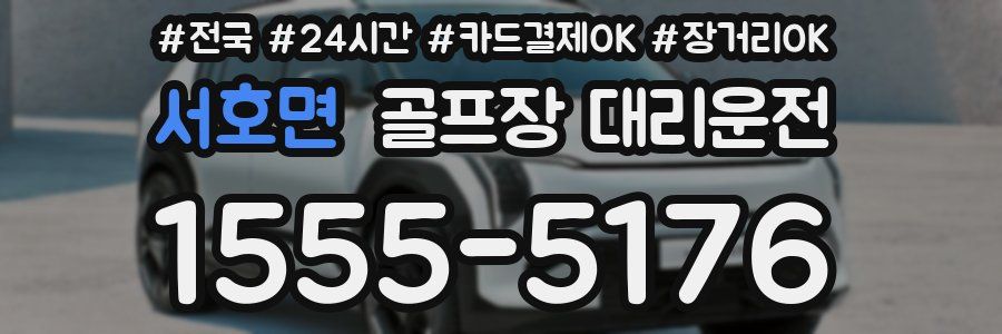 서호면 골프장 대리운전