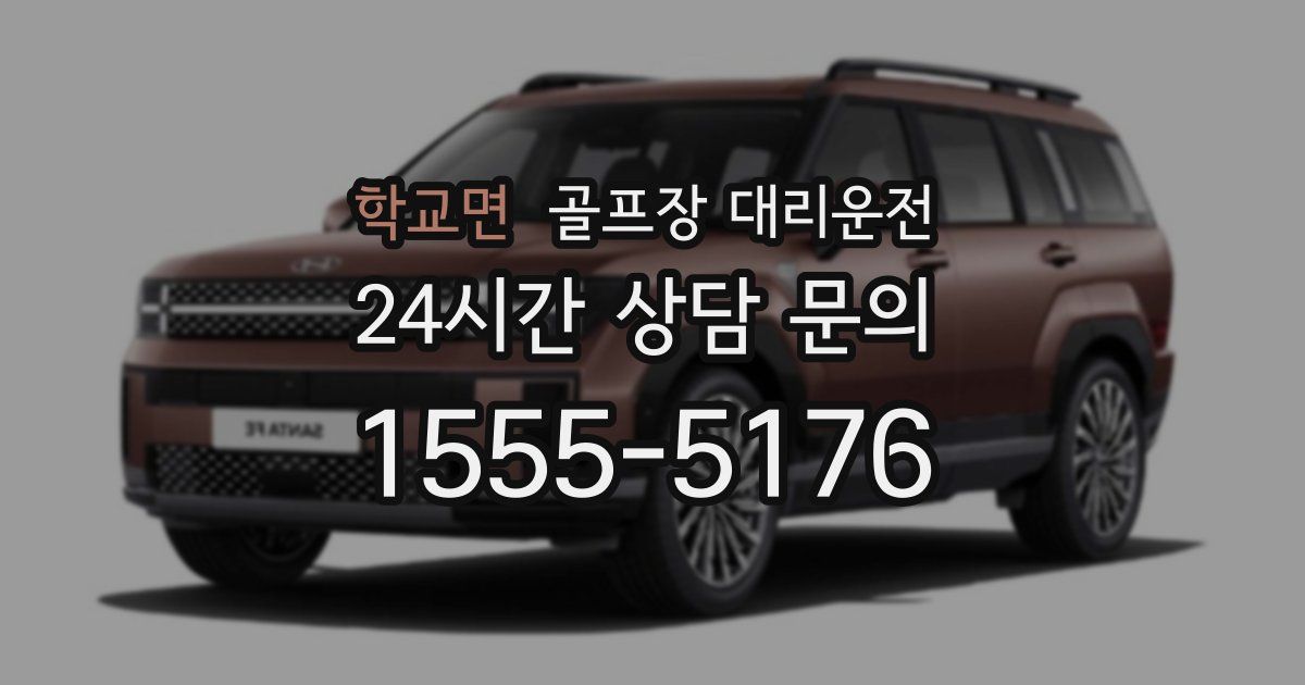 골프장 대리운전 서비스