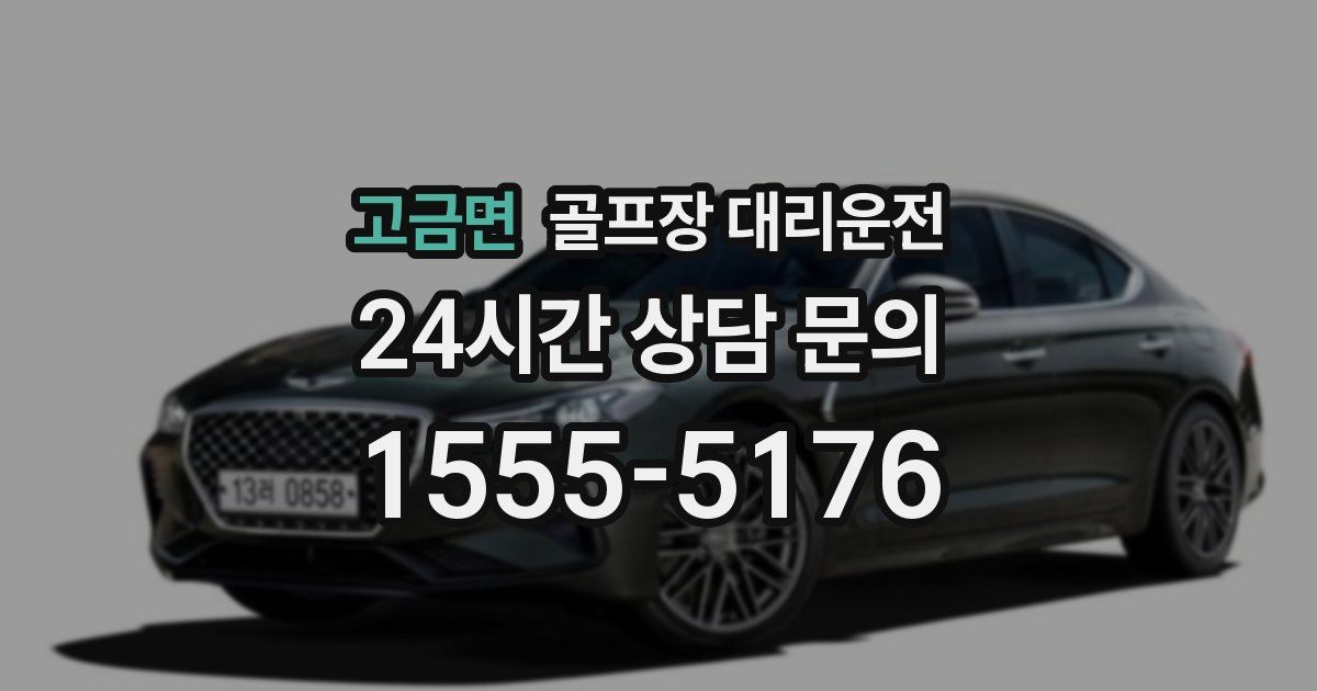 골프장 대리운전 서비스