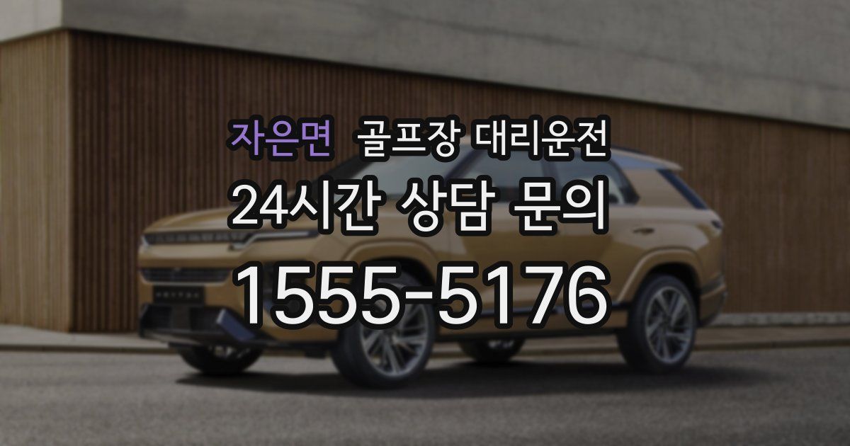 골프장 대리운전 서비스