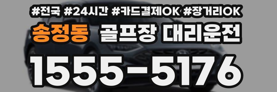 송정동 골프장 대리운전