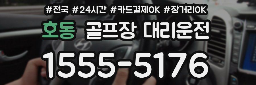 호동 골프장 대리운전