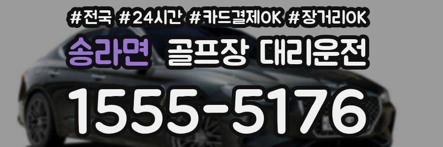 송라면 골프장 대리운전