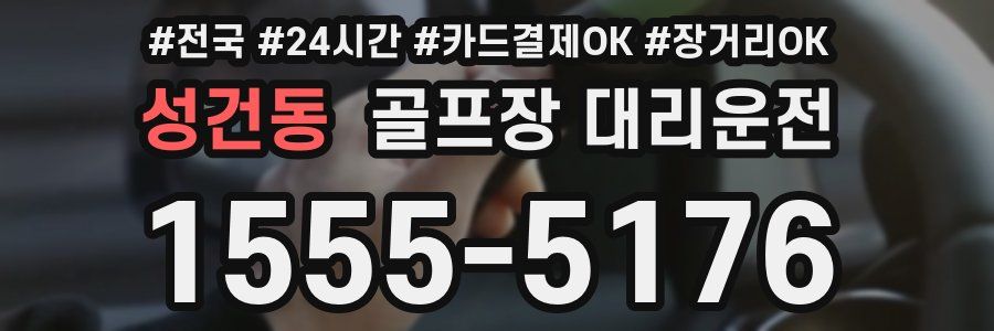 성건동 골프장 대리운전