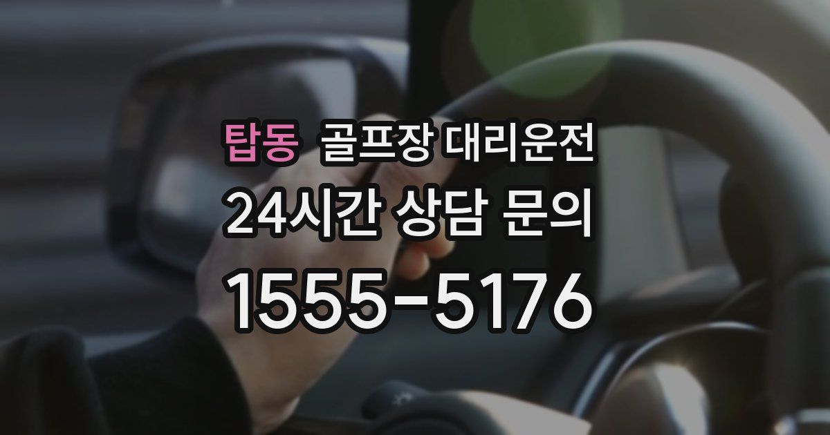 골프장 대리운전 서비스