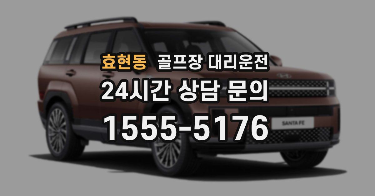 골프장 대리운전 서비스