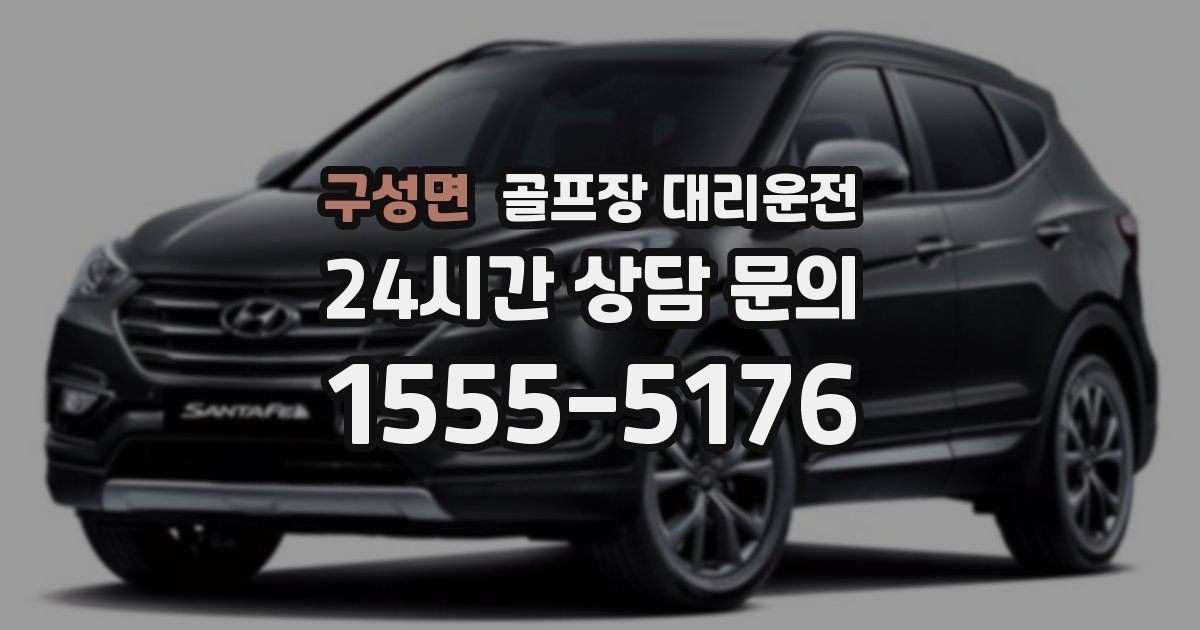 골프장 대리운전 서비스