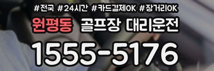 원평동 골프장 대리운전